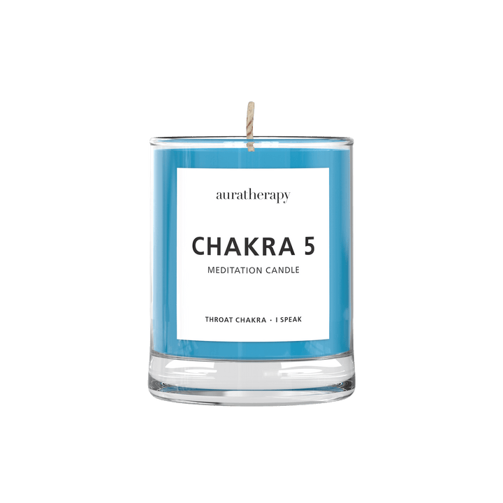 Chakra 5 Meditation Candle