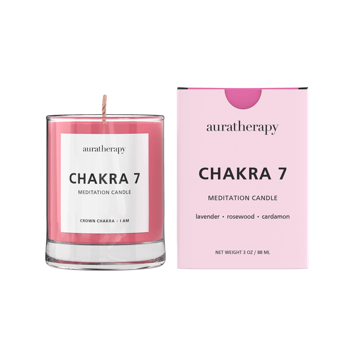 Chakra 7 Meditation Candle